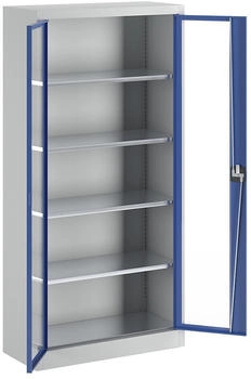 Mauser Stahlschrank mit Flügeltüren »jack look« 5 OH 95 cm breit blau 95x195x42 cm