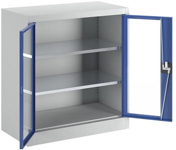 Mauser Stahlschrank mit Flügeltüren »jack look« 3 OH 95 cm breit blau 95x101.6x50 cm