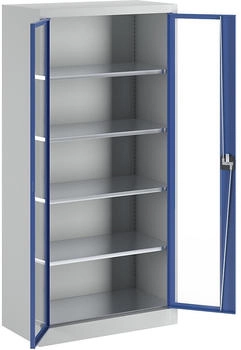 Mauser Stahlschrank mit Flügeltüren »jack look« 5 OH 95 cm breit blau 95x195x50 cm