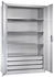 C+P Werkzeugschrank mit Drehtüren 4 Böden und 3 Schübe H1950xB1200xT500mm Front Lichtgrau Korpus Lichtgrau