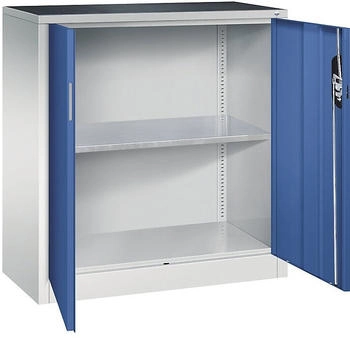 C+P CP-Möbel Werkzeugschrank 8820-000 aus Metall 1 Boden grau / blau 93 x 100 x 40cm