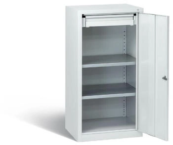 C+P Werkstattschrank mit Fächerböden lichtgrau 500 x 500 x 1000 mm