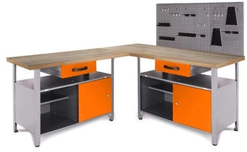 Ondis Werkstatt Set Ecklösung One 85 cm orange Buche
