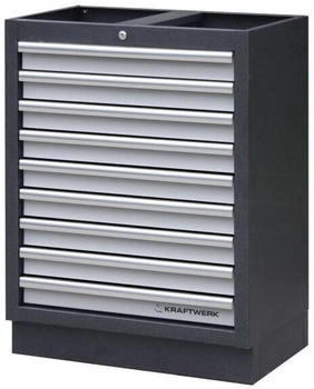 Kraftwerk Mobilio Schubladenschrank mit 9 Schubladen mit 58 x 560 x 404 mm