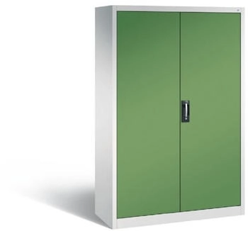 C+P Werkstattschrank mit Schubladen 1950 x 1200 x 500 mm lichtgrau resedagrün