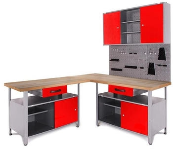 Ondis Werkstatt Set Ecklösung Classic One 85 cm rot