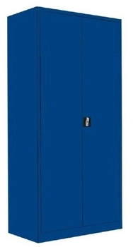 LÜLLMANN Flügeltürenschrank mit 4 Fachböden 1950 x 925 x 422 mm in enzianblau