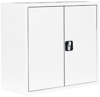 LÜLLMANN Flügeltürenschrank mit 1 Fachboden 750 x 800 x 383 mm in signalweiß