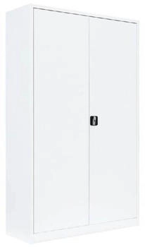 LÜLLMANN Flügeltürenschrank mit 4 Fachböden 1950 x 1200 x 600 mm in signalweiß