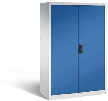 C+P Werkstattschrank mit Schubladen 1950 x 1200 x 600 mm lichtgrau enzianblau