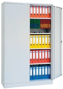 Bedrunka+Hirth Flügeltürenschrank mit 4 Fächer jeweils 80 kg 1200 x 600 x 1950 mm