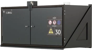 Asecos Gefahrstoff-Hängeschrank Typ 30 feuerbeständig mit Schloss Außenmaße HxBxT 482 x 995 x 470 mm