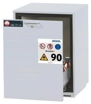 Asecos Feuerbeständiger Gefahrstoff-Unterbauschrank Typ 90 HxB 800 x 593 mm Schublade mit Wanne