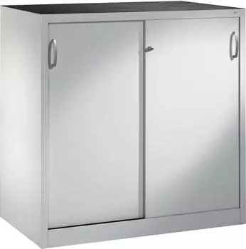 C+P Stahlschrank mit Schiebetüren lichtgrau (206709S10018)