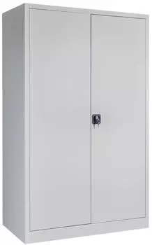 STIER Flügeltürenschrank 1950x1200x600 mm 4 Böden verzinkt RAL 7035