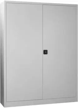 STIER Flügeltürenschrank 1950x1500x400 mm 4 Böden verzinkt RAL 7035