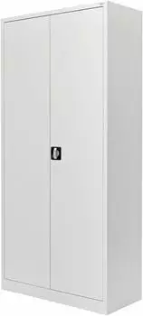STIER Universalschrank mit 4 Fachböden 1950 x 920 x 420 mm lichtgrau