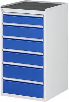 Rau Schubladenschrank Serie 7000 1.035 x 580 x 650 mm 6 x 90%-Auszug-Schubladen 1 x 120 3 x 150 2 x 180 mm