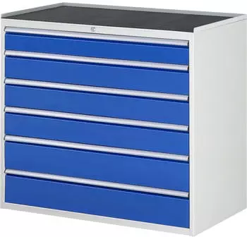 Rau Schubladenschrank Serie 7000 1.035 x 1.145 x 650 mm 6 x 90%-Auszug-Schubladen 1 x 120 3 x 150 2 x 180 mm