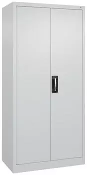 C+P Werkstatt-Fl&uuml;gelt&uuml;rschrank HxBxT 1950 x 930 x 500 mm lichtgrau / lichtgrau