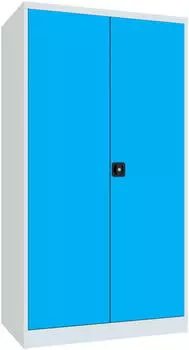 Pavoy Schwerlastschrank 3 Fachb&ouml;den a 200 kg 3 Schubladen a 125 mm Ral 7035/5012