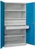 Pavoy Schwerlastschrank 3 Fachböden a 200 kg 3 Schubladen a 125 mm Ral 7035/5012