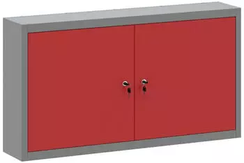 vidaXL Werkzeugschrank mit Regal Stahl Rot/Grau 100x20x55cm (4103472)