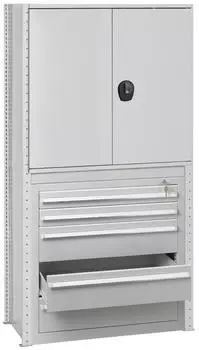 Schulte MULTIplus150 Schubladenschrank 2000x1000x500mm lichtgrau (22615)