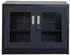 Jet-Line Ufa Stahlschrank mit Glasfront, Anthrazit, 68x40x90cm