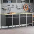 vidaXL Werkbank mit Schubladen 4-tlg. Schwarz/Grau 200x55x85cm (3321384)