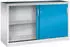 C+P Acurado Schwerlast-Schiebetürenschrank 2 Einlegeböden 1000x1600x500mm lichtgrau/lichtblau (2156-092)