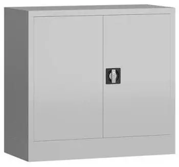 LÜLLMANN ClassiX Aktenschrank Metall abschließbar 80x75x38cm lichtgrau (X-530300)