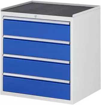 Rau Schubladenschrank Serie 7000 4 Schubladen 4x180mm mit Anti-Rutsch-Matte (03-XL5.1A-MT.11)