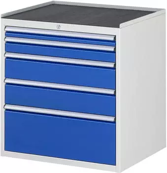 Rau Schubladenschrank Serie 7000 XL 5 Schubladen mit Anti-Rutsch-Matte (03-XL5.2A-MT.11)