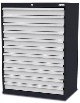 Simplaflex Schubladenschrank 11 Schubladen 900x575x1220mm RAL 7016/7035 (CL9H120110)