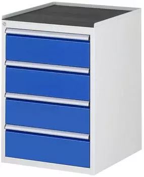 Rau Schubladenschrank Serie 7000 4 Schubladen 4x180mm Anti-Rutsch-Matte (03-L5.1A-MT.11)
