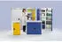 stumpf Umweltschrank BP-4 mit Türlochung 1800x1000x500mm 4 Wannenböden lichtgrau/signalgelb (7598062)