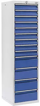 stumpf STS 410 Schubladenschrank 13 Schubladen, 1800x500x500mm, enzianblau (7105874)