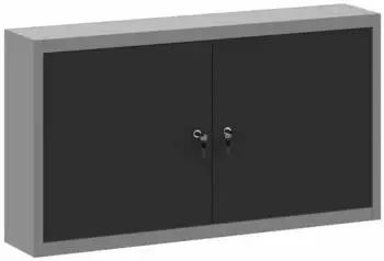 vidaXL Werkzeugschrank mit Regal Stahl Schwarz/Grau 50x20x55cm (4103471)