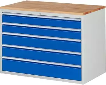 Rau Schubladenschrank Buche-Top 5 Schubladen XXL (2x120, 2x150, 1x180mm)