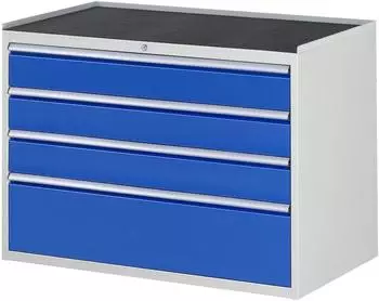 Rau Serie 7000 Schubladenschrank 4 Schubladen (3x150, 1x270mm) Anti-Rutsch-Matte (03-XXL5.3A-MT.11)
