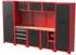 Feistos Juno 15 Werkzeugschrank mit Lochwand, schwarz/rot, 330x46x198cm (305015)