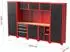 Feistos Juno 15 Werkzeugschrank mit Lochwand, schwarz/rot, 330x46x198cm (305015)