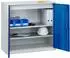 C+P Serie 89 Stahl-Flügeltürenschrank 1000x1000x500mm, lichtgrau/enzianblau (88210-00)