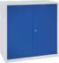 C+P Serie 89 Stahl-Flügeltürenschrank 1000x1000x500mm, lichtgrau/enzianblau (88210-00)