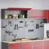 vidaXL Werkzeugschrank-Set mit Stecktafel, 6-tlg., rot, pulverbeschichteter Stahl (3321415)