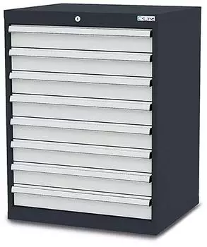 Simplaflex Schubladenschrank 8 Schubladen 700x575x920mm RAL 7016/7035 (CL7H090800)