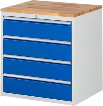 Rau Schubladenschrank Buche-Top 4 Schubladen XL 180mm (Serie 7000)