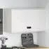 vidaXL Wandschrank für die Garage mit Gasdrucklift-Tür, weiß (883261)