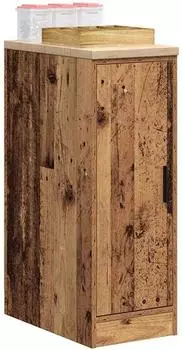 vidaXL Garagen-Aufbewahrungsschrank Altholz-Optik Massivholz Kiefer 30x51x85cm (860560)
